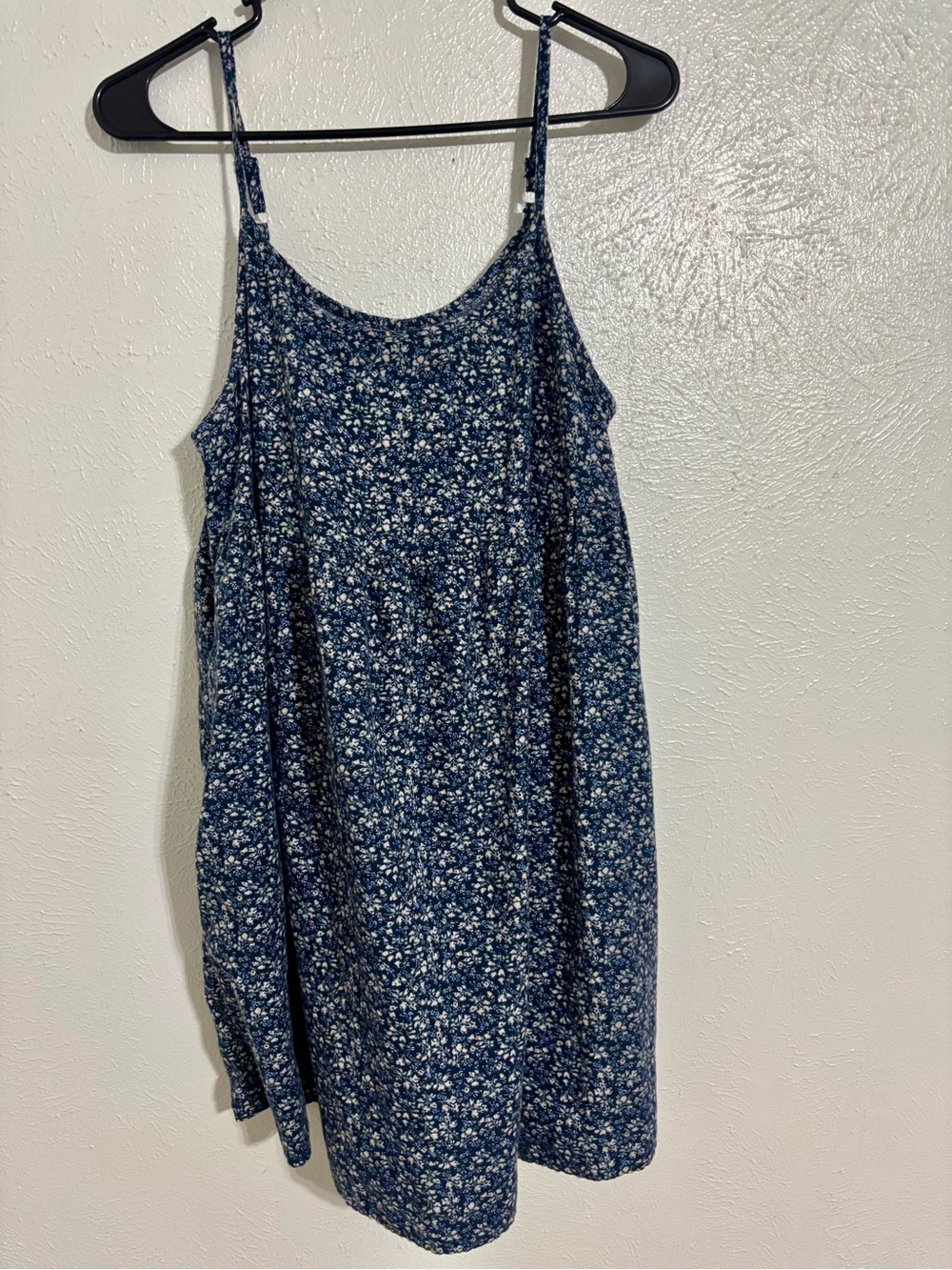 ❤️‍🩹 Wild Fable Navy Blue Floral Spaghetti Strap babydoll Dress M